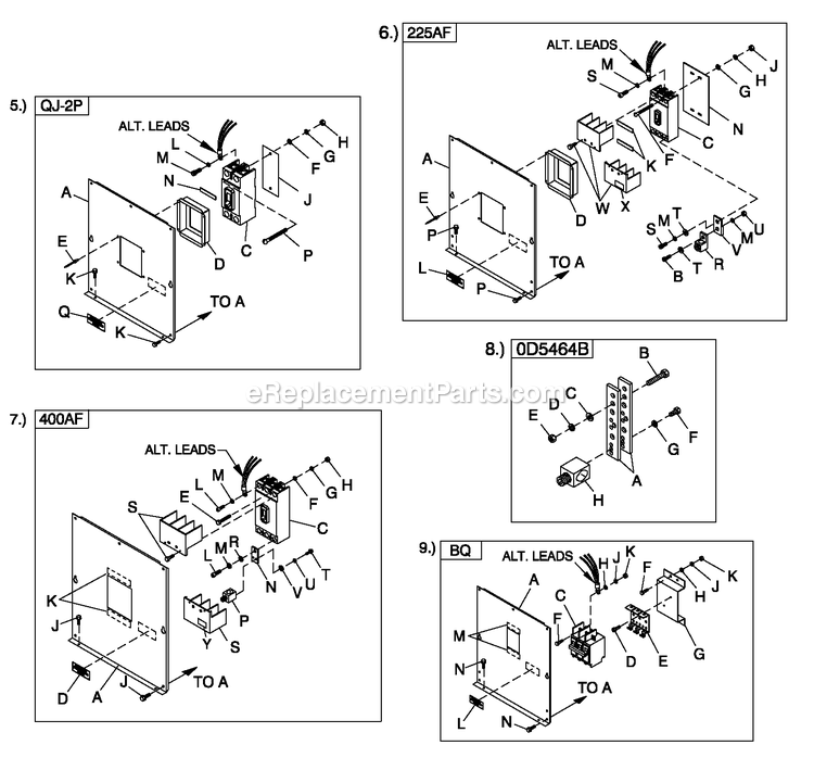 Cpl C2 And C4 Flex Hsb (4) Diagram and Parts List for QT06030KNAN (4939531)(2008) Generac Generator