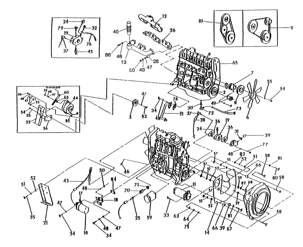 Engine Parts Diagram and Parts List for 0756-0  Generac Generator