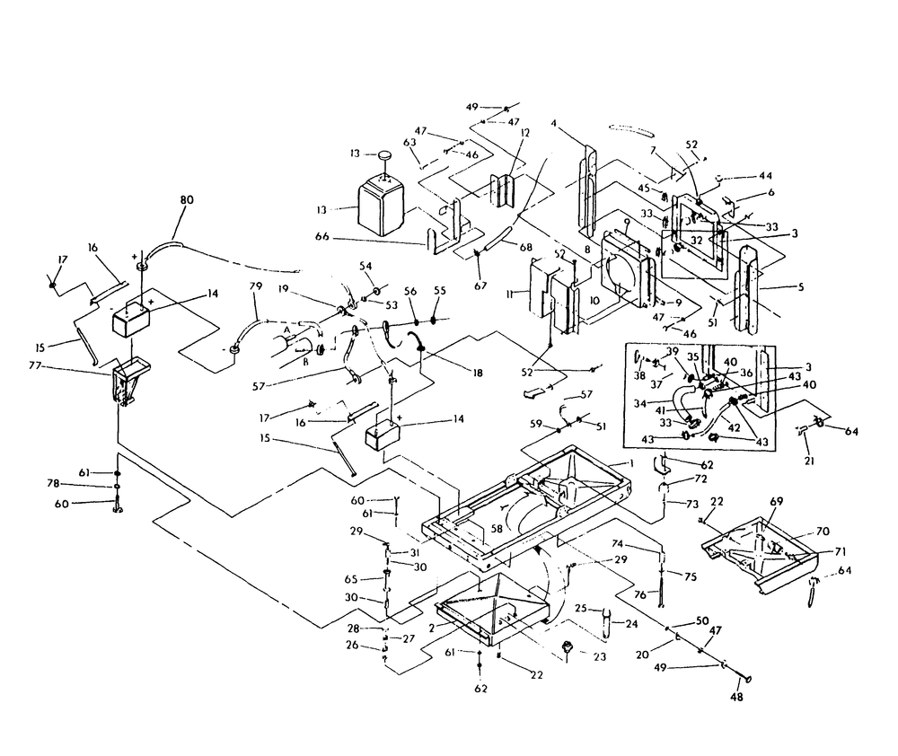 Compartment Diagram and Parts List for 9468-3  Generac Generator