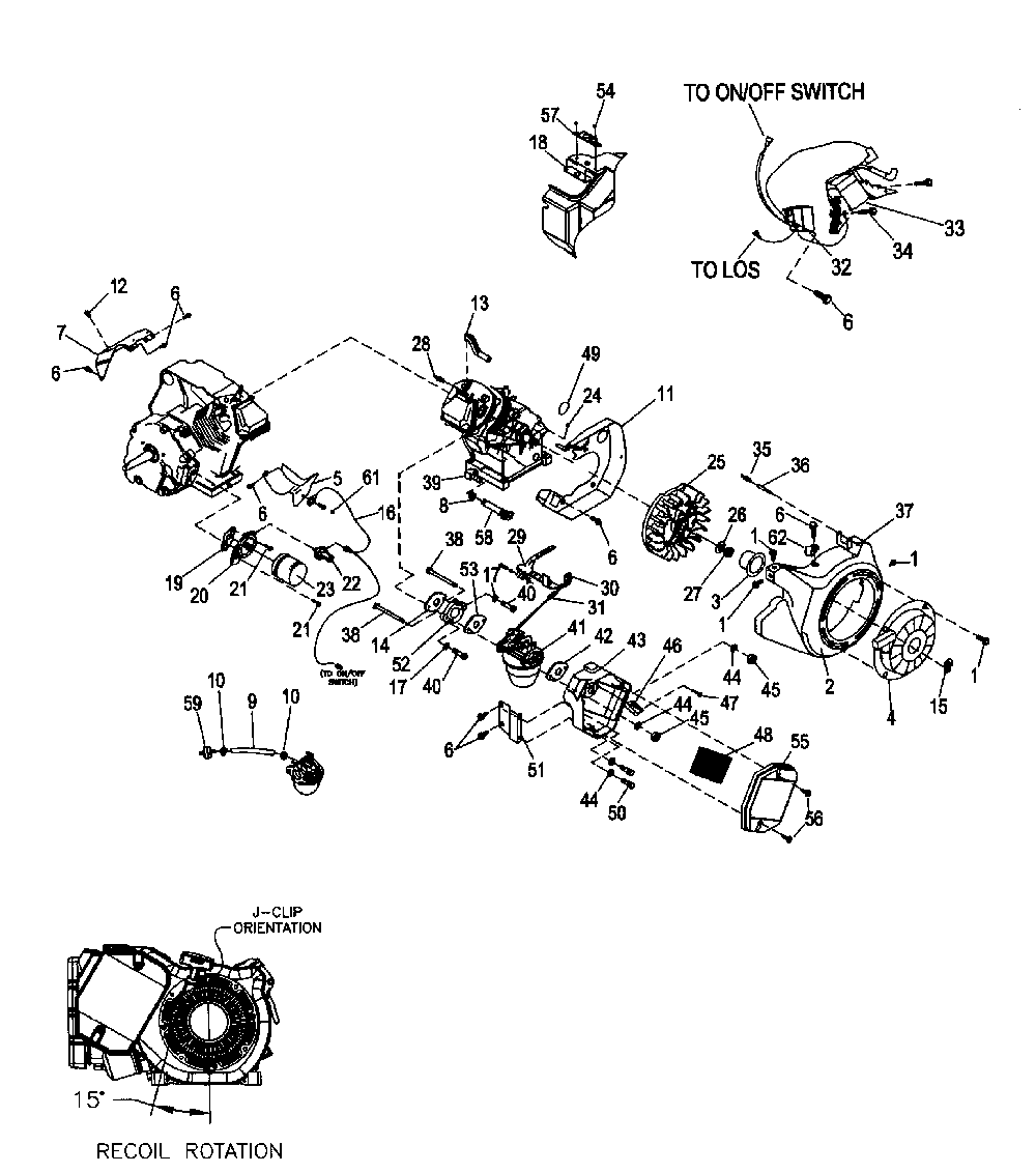Pump 2 assy Diagram and Parts List for 005800-0  Generac Generator