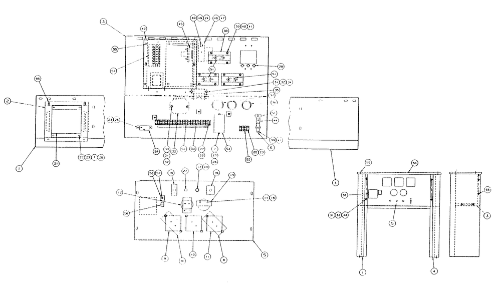 Control Console Diagram and Parts List for 9105-5  Generac Generator
