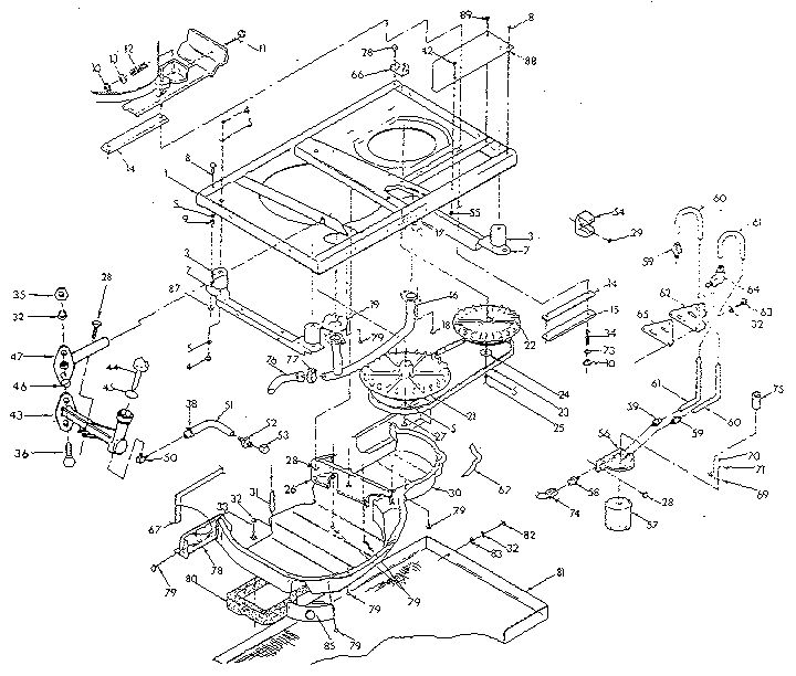 Base And Pulleys - Exhaust Out The Side Diagram and Parts List for 9009-3  Generac Generator