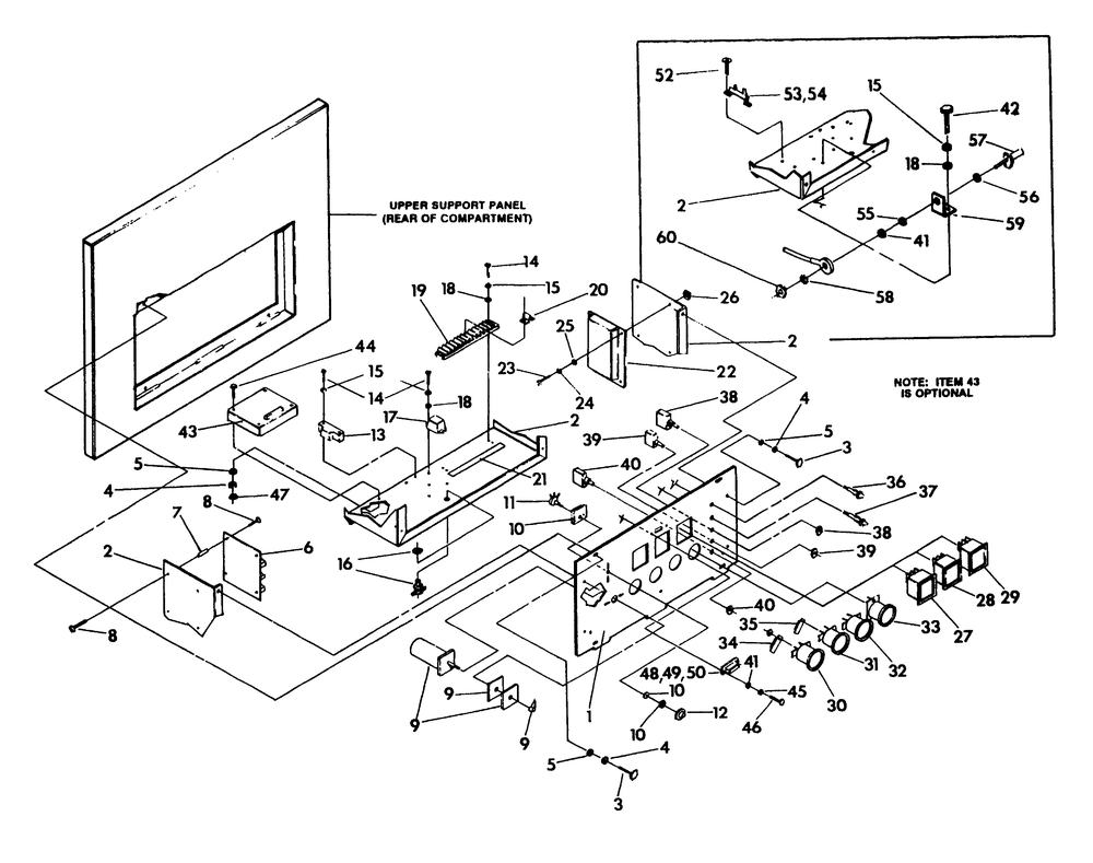 Control Panel Diagram and Parts List for 9516-0  Generac Generator