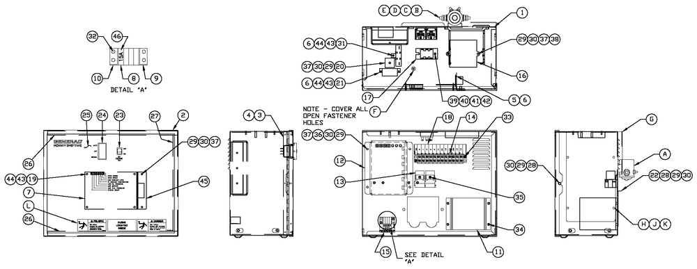 R-200 3600 Rpm Duratec Diagram and Parts List for QT06030ANSN (4361373 - 5017502)(2008) Generac Generator