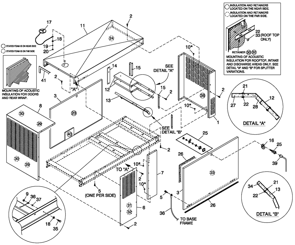 Enclosure C2 Diagram and Parts List for ET04842ANAY (5882868)(2010) Generac Generator