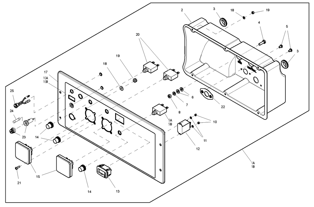 Ev C/Pnl Xp 50hz Portable Diagram and Parts List for 0064290 (7889711 - 7889758)(2013) Generac Generator