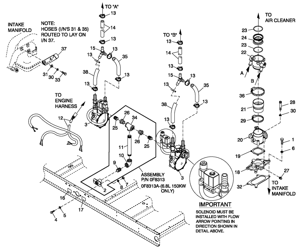 Fuel Natural Gas Ford 6.8l 130kw And 6.8l 150kw Diagram and Parts List for CT15068ANSN (1507V23117)(2007) Generac Generator