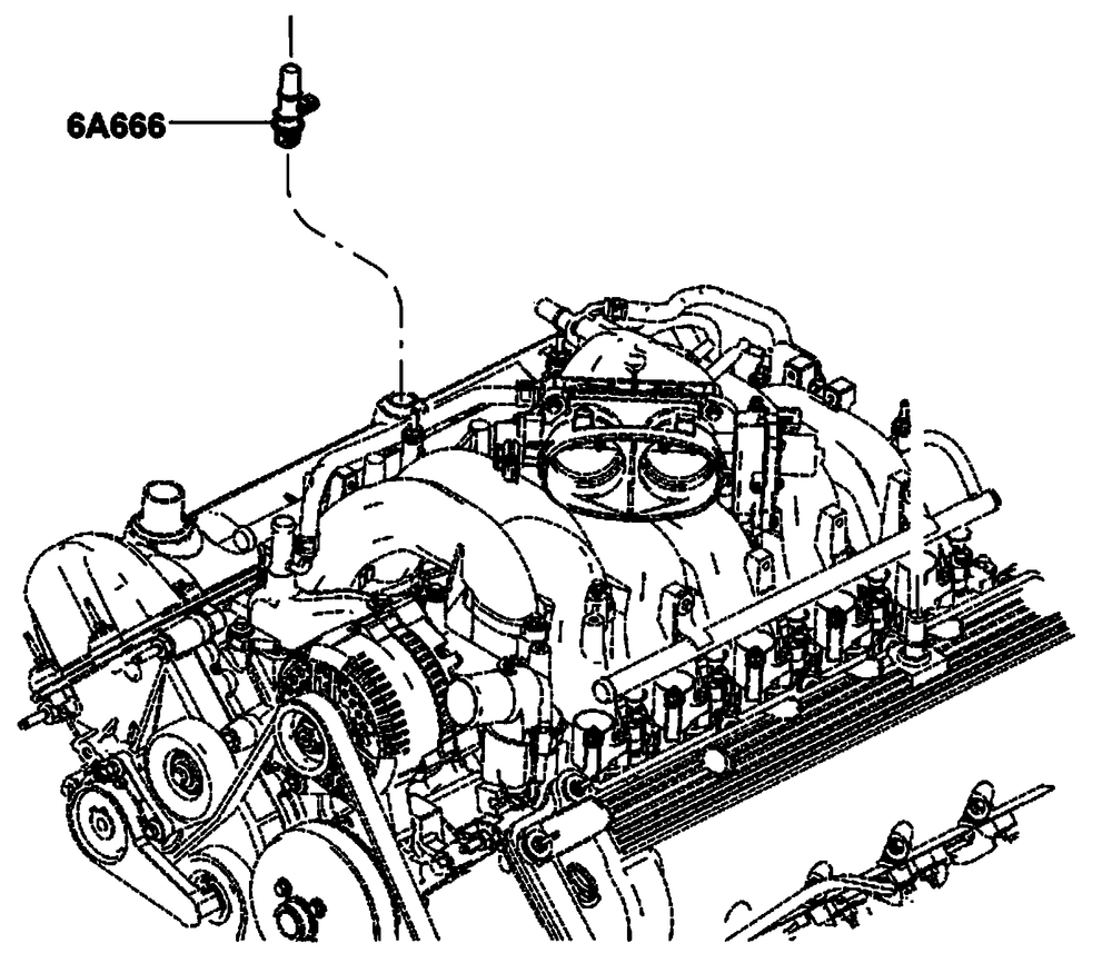 Gas Engine Crankcase Ventilation Diagram and Parts List for ET07068ANAN (5713896 - 5713897)(2009) Generac Generator