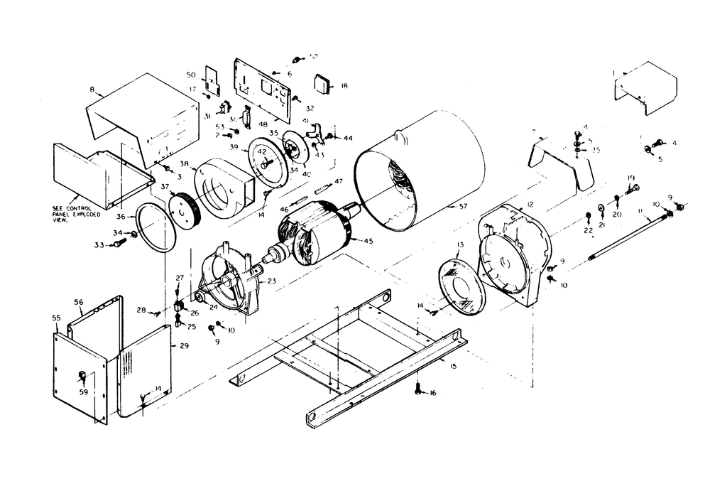 Generator Diagram and Parts List for 6871-9  Generac Generator