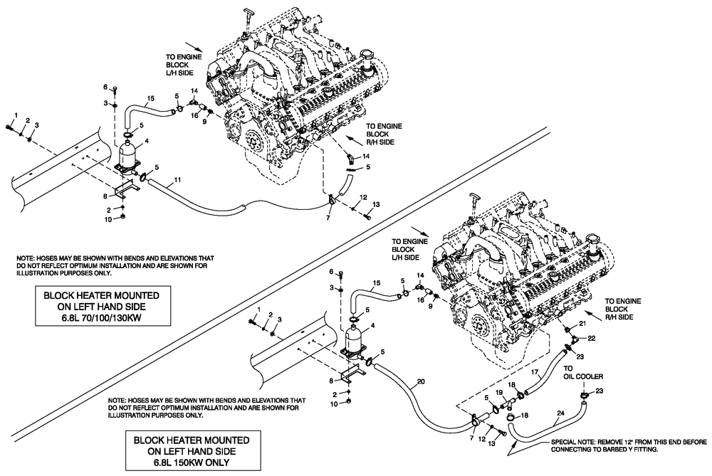 Block Heater 6,8l C5 Diagram and Parts List for QT13068ANSNA (4501304 - 4777482)(2007) Generac Generator