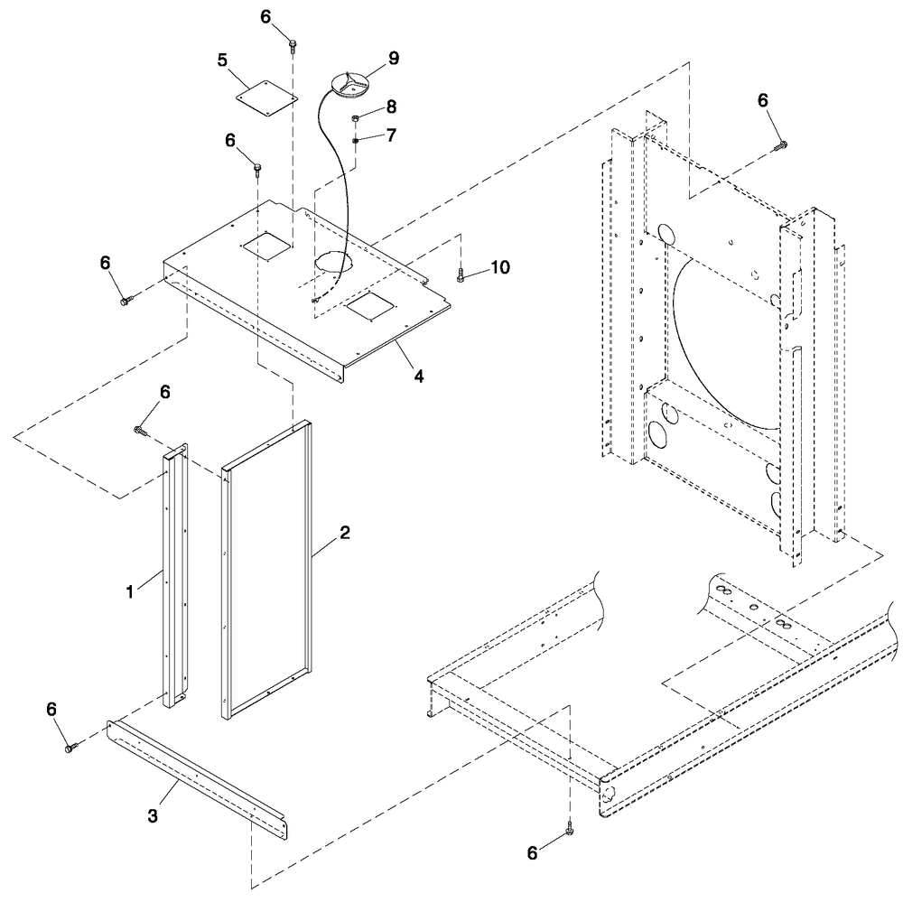 Coolings System 5.4l/6.8l O/S C3 Diagram and Parts List for QT05554AVNNA (5667087 - 5693557)(2009) Generac Generator