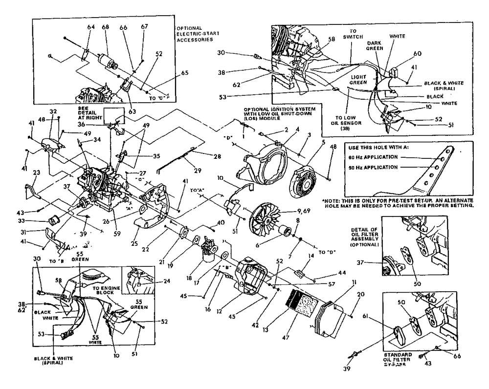 Gn Engine Trim Parts Drawing No. 81654 Diagram and Parts List for GN6500 (0490-0)(0490-0) Generac Generator