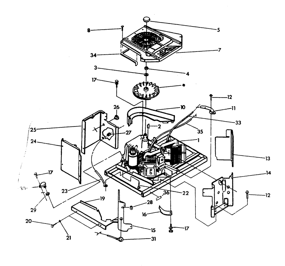 Sheet Metal Diagram and Parts List for 9600-2  Generac Generator
