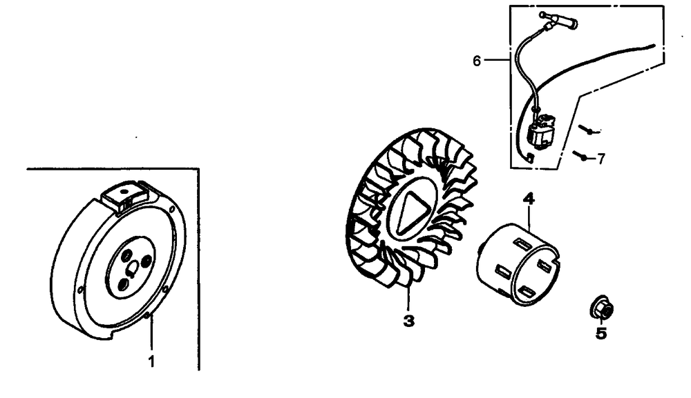 Flywheel Diagram and Parts List for 0059763 (9429553A)(2015) Generac Generator