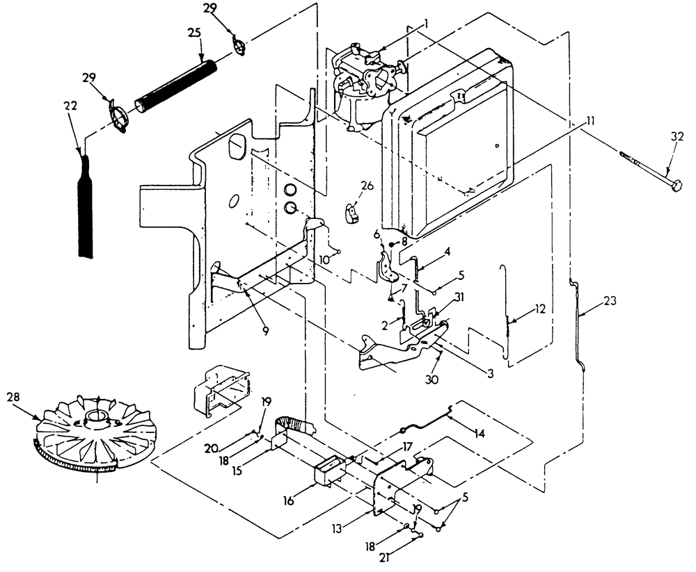 Gasoline Carburetor Diagram and Parts List for 9290-0  Generac Generator