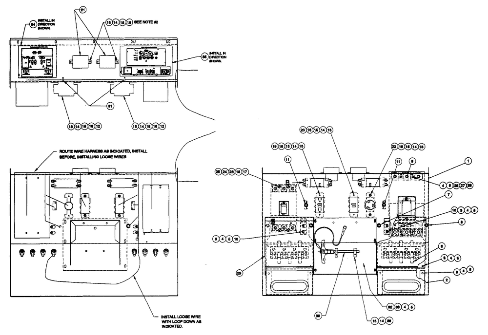 Control Panel (Part 1) Diagram and Parts List for 4361-1  Generac Generator