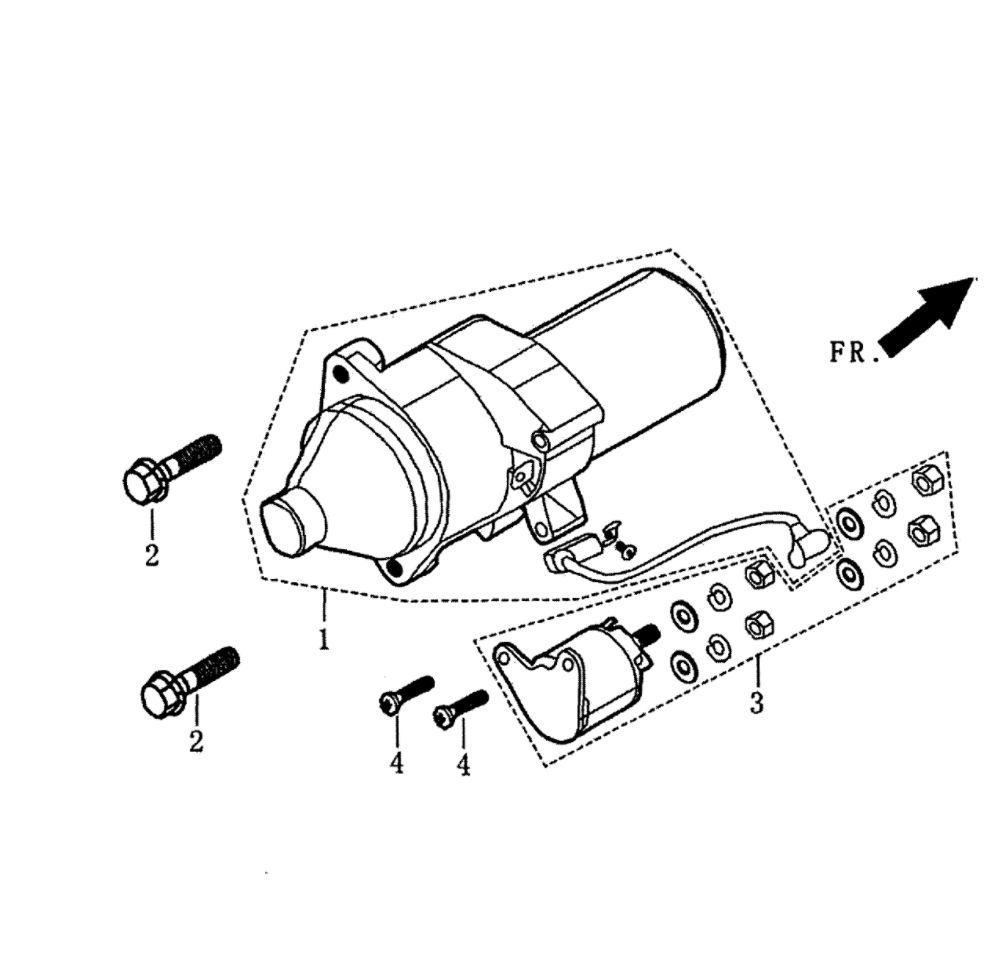 Starter Diagram and Parts List for 5943-3  Generac Generator