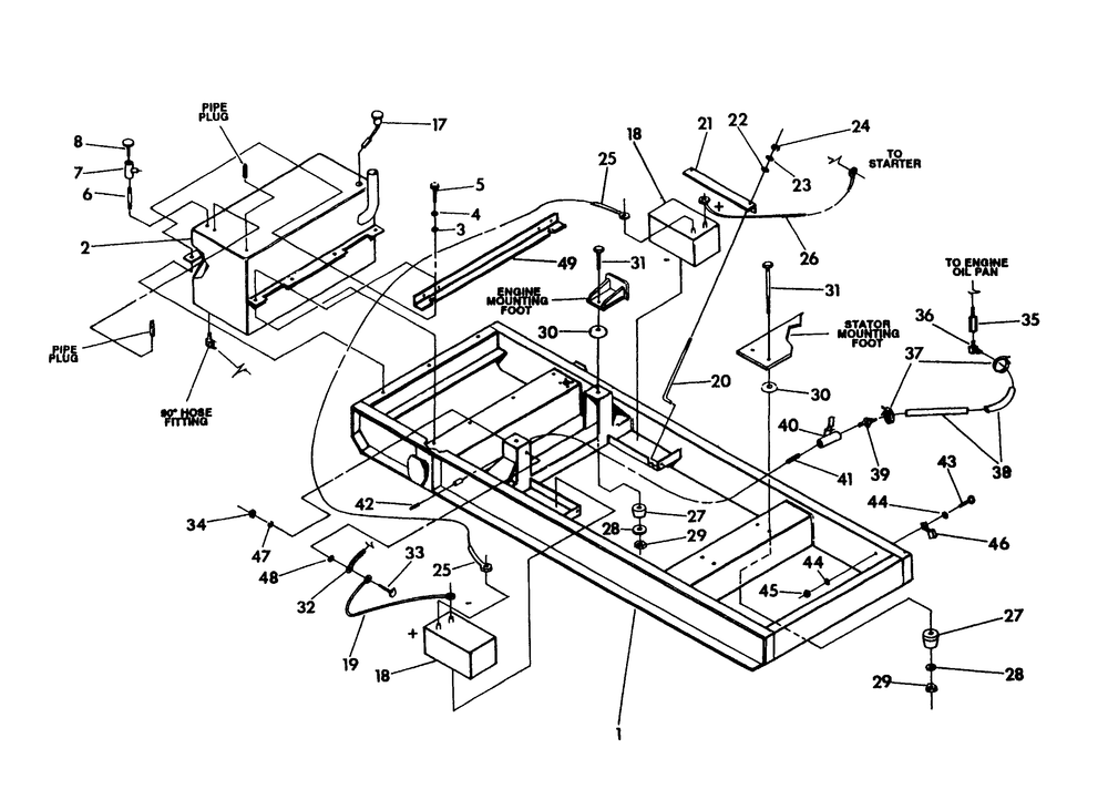 Radiator (Part 2) Diagram and Parts List for 9516-0  Generac Generator