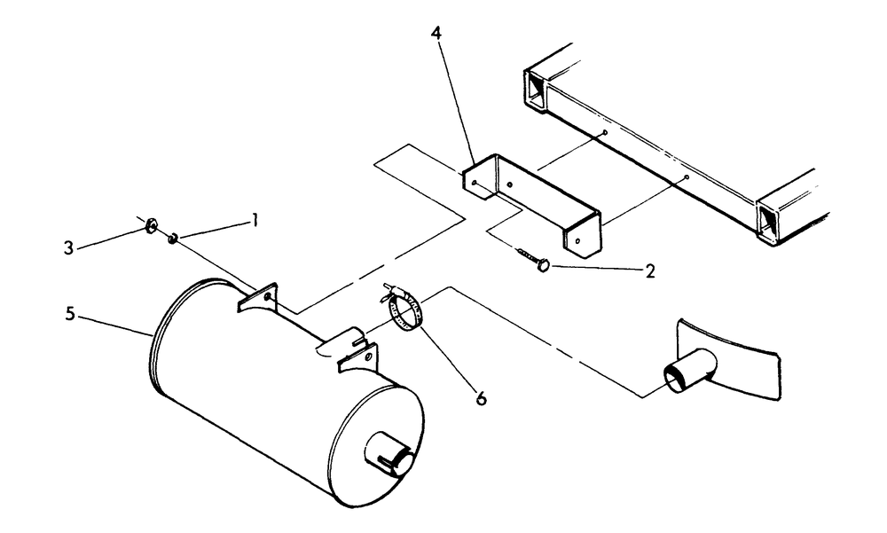 Muffler Diagram and Parts List for 9677-0  Generac Generator