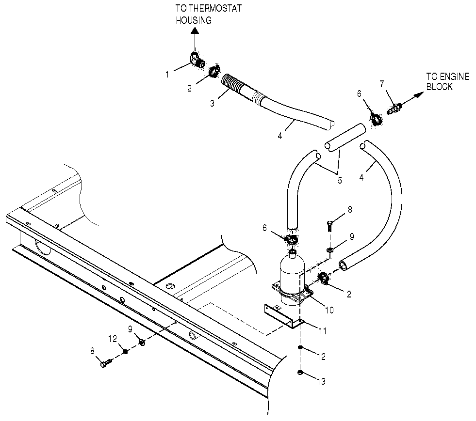 Engine Coolant Heater Diagram and Parts List for 0043733 (3705592)(2014) Generac Generator