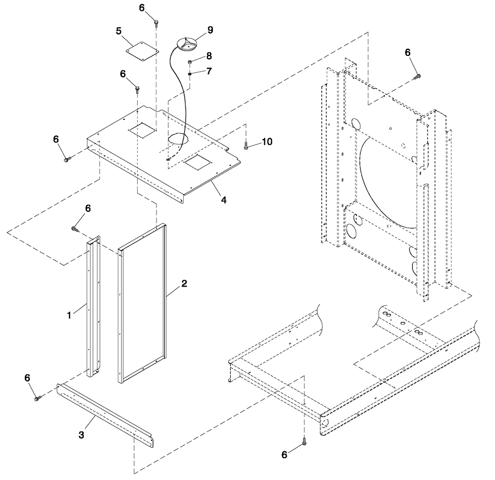 Cooling System 5.4l/6.8l O/S C3 Diagram and Parts List for QT07068ANANA (5217447)(2008) Generac Generator