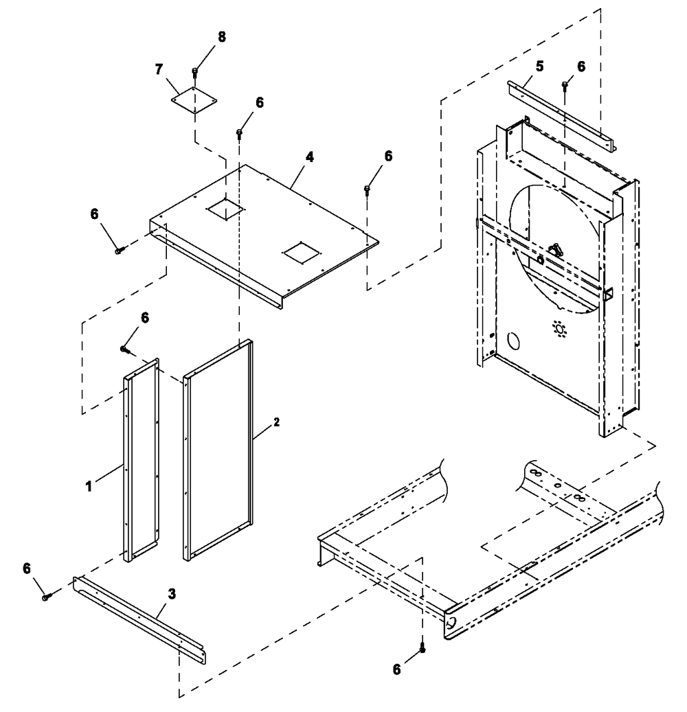 Coolsys/Fan Drive 5.4l And 4.6l Cp Diagram and Parts List for CT08046ANSN (3507V24654)(2007) Generac Generator