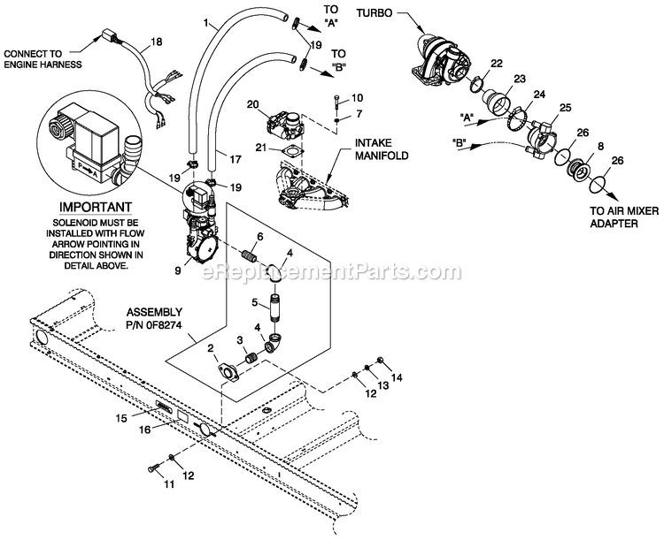 Ev Fuel System Lp 2.4l G2 Turb Diagram and Parts List for ST06024JNSN (5509896)(2009) Generac Generator