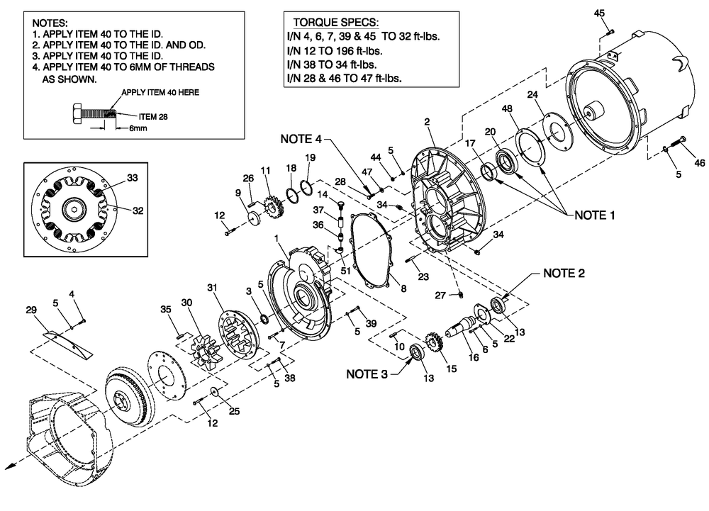 Gear Box390 Diagram and Parts List for ST13068ANSN (4911826)(2007) Generac Generator