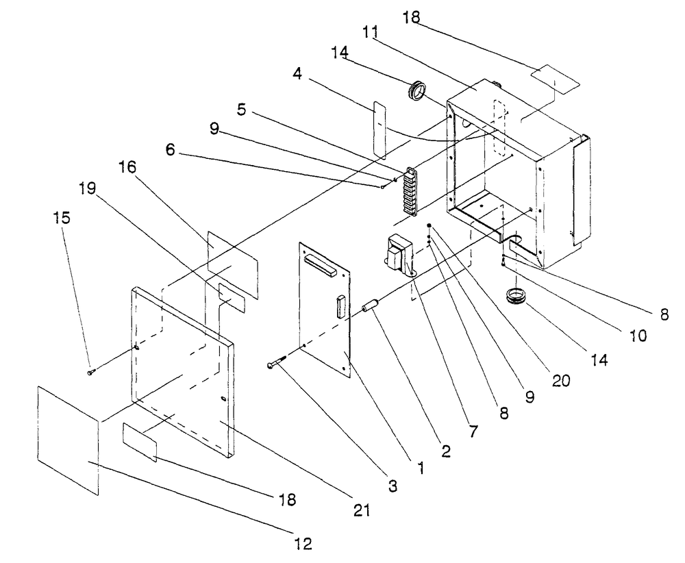 Control Module Assembly Diagram and Parts List for 0863-2  Generac Generator