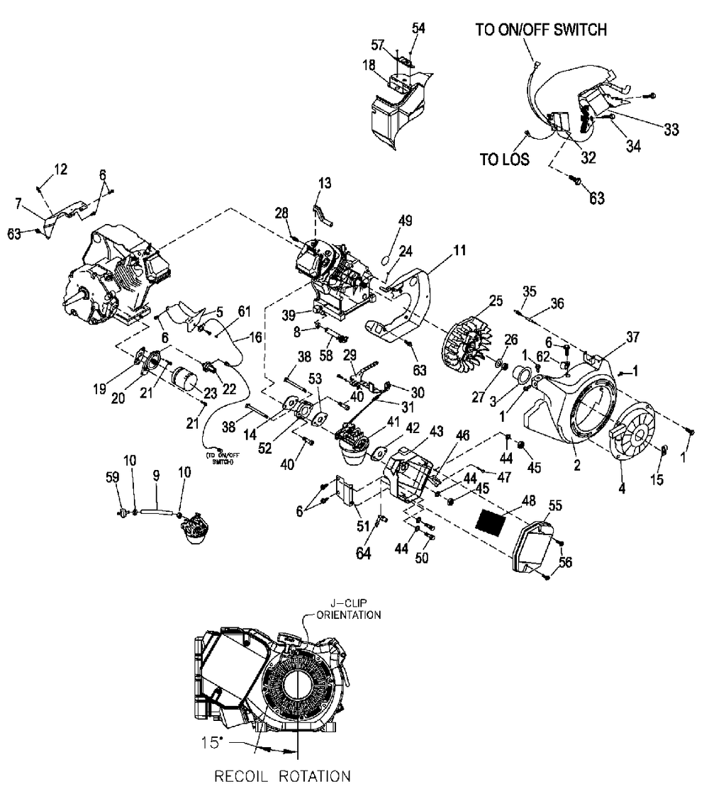 Xg410 Engine Trim (0k5128) Diagram and Parts List for XG6500 (8320368 - 9974078)(2015) Generac Generator