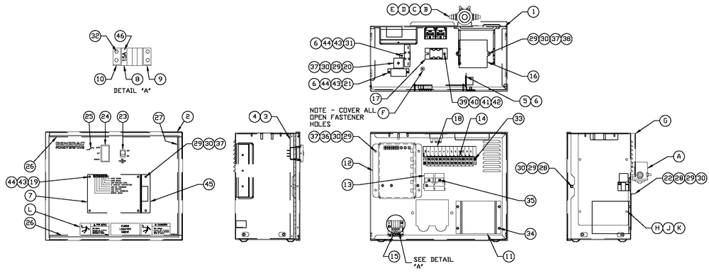 R-200 3600 Rpm Duratec Diagram and Parts List for CT06030ANAN (1907V23210 - 4807V25565)(2007) Generac Generator