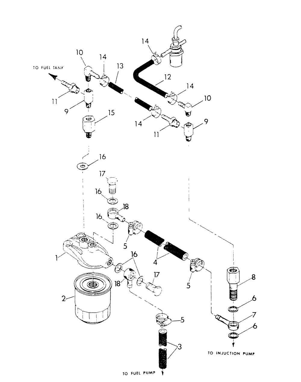 Fuel Supply Diagram and Parts List for 9318-0  Generac Generator