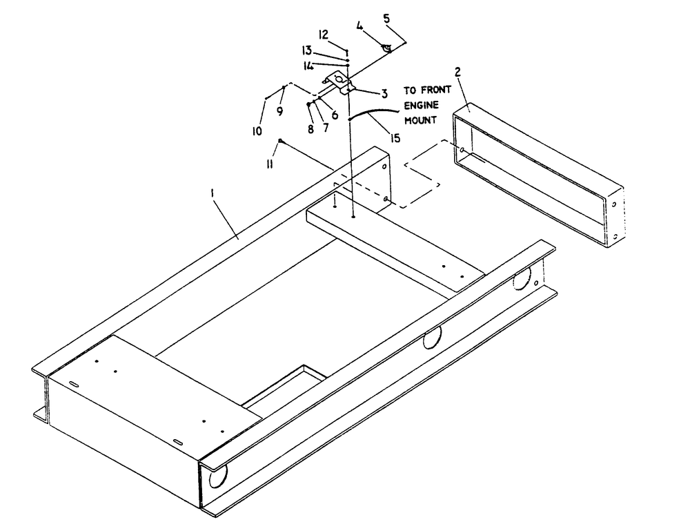 Mounting Base Diagram and Parts List for 0589-2  Generac Generator