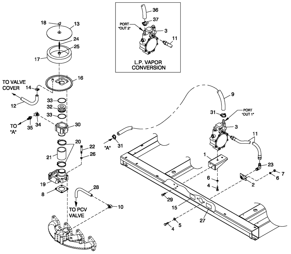 Ev Ng Fuel 2.5l G3 Bosch 32 Diagram and Parts List for 0049900 G26 2014-11-24 3956988 - 412014 Generac Generator