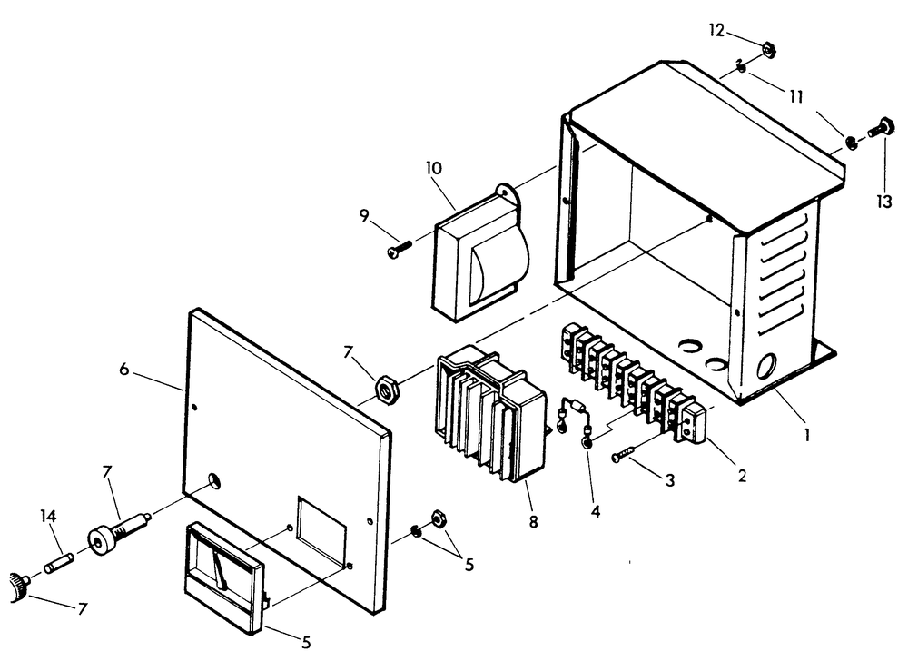 Battery Charger Diagram and Parts List for 9303-2  Generac Generator