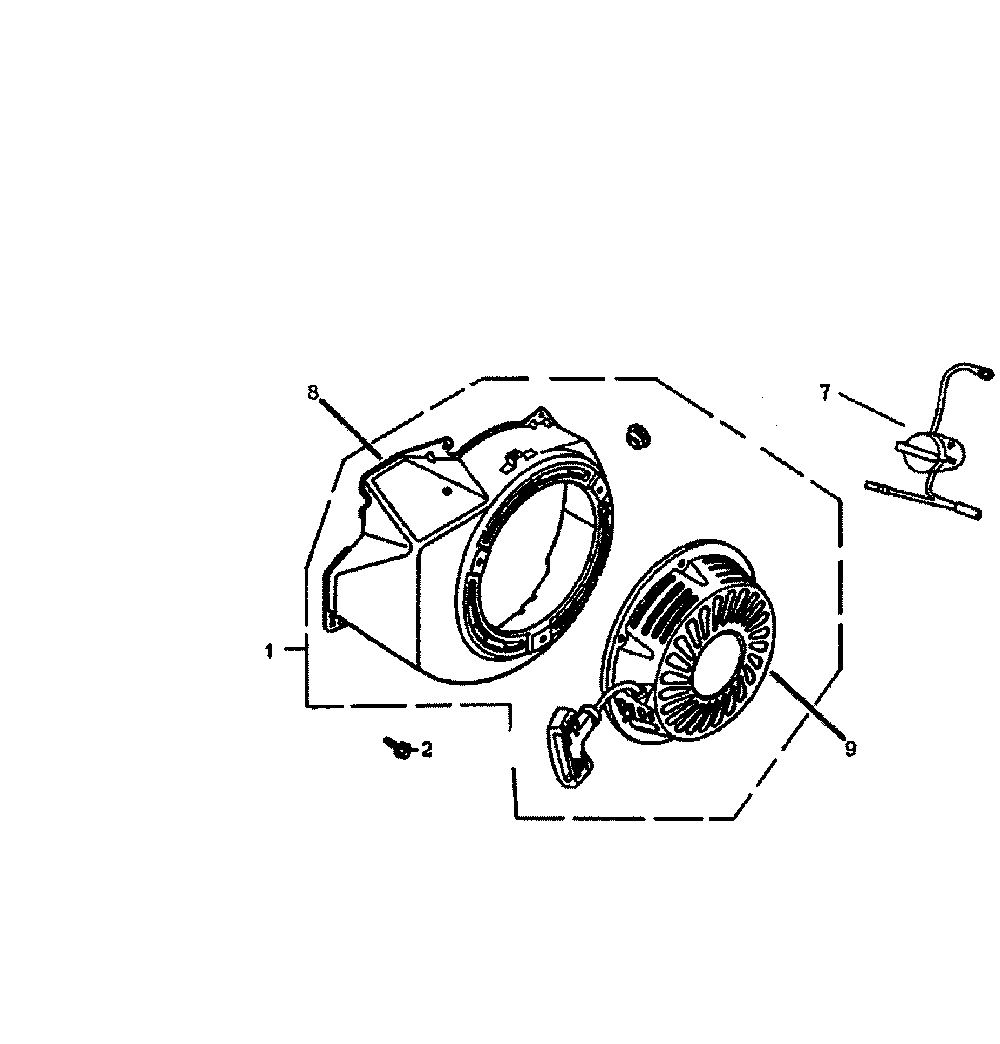 Starter Diagram and Parts List for GP6500-5940-1  Generac Generator