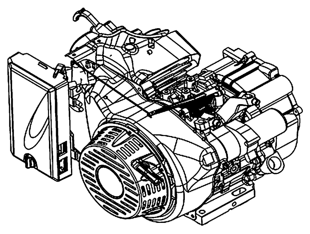 Cylinder Head 1 Diagram and Parts List for 0059395 (7008470E - 7479864E)(2016) Generac Generator