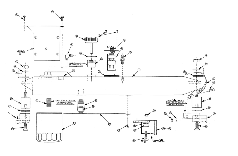 Oil Sump Assembly Diagram and Parts List for 6072-0  Generac Generator
