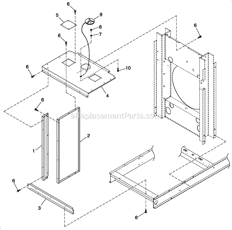 Cooling System 5.4l/6.8l 0/S C3 (2) Diagram and Parts List for QT07068GNNNA (5011556)(2008) Generac Generator