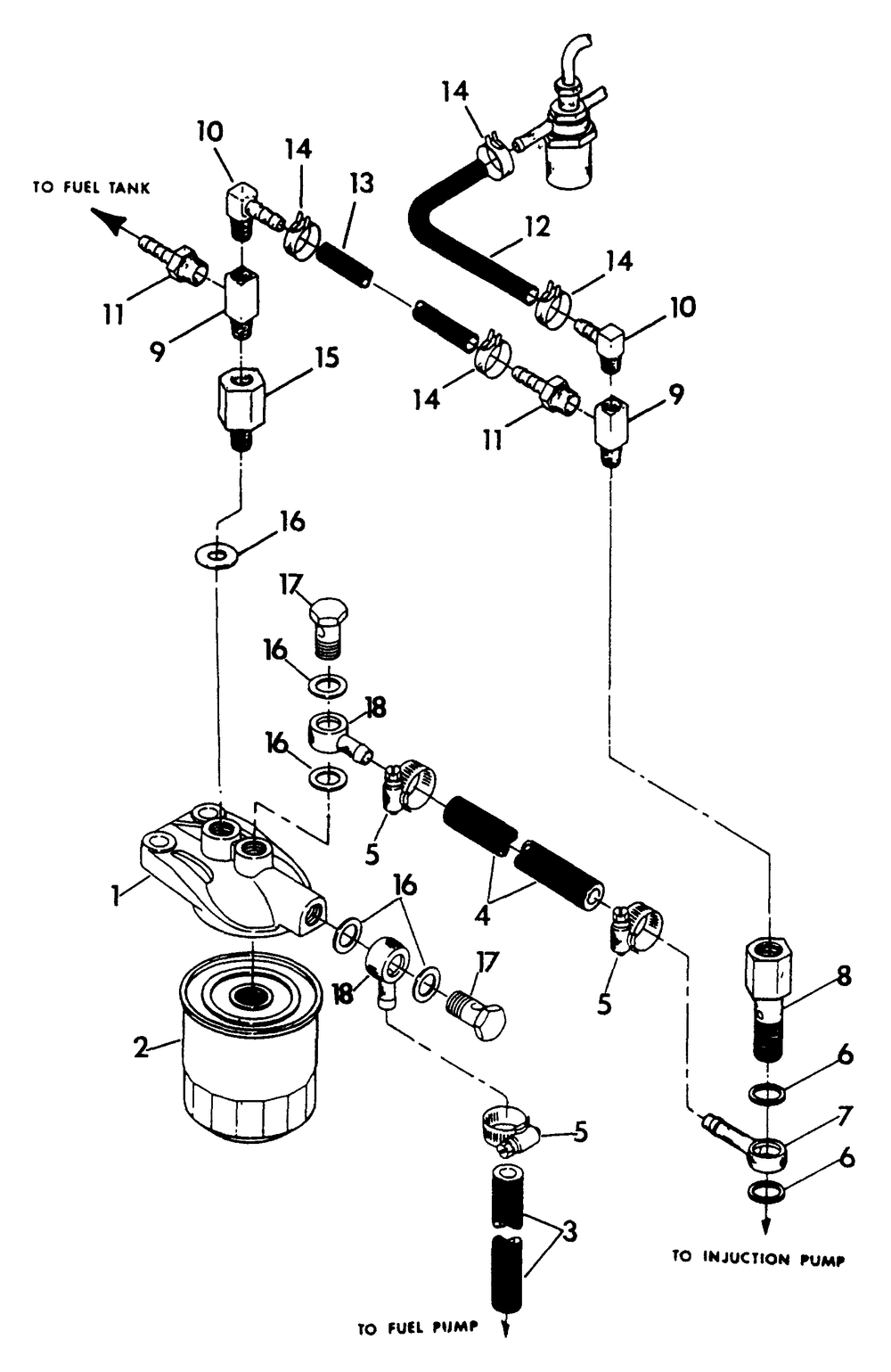 Fuel Supply Diagram and Parts List for 9055-0  Generac Generator
