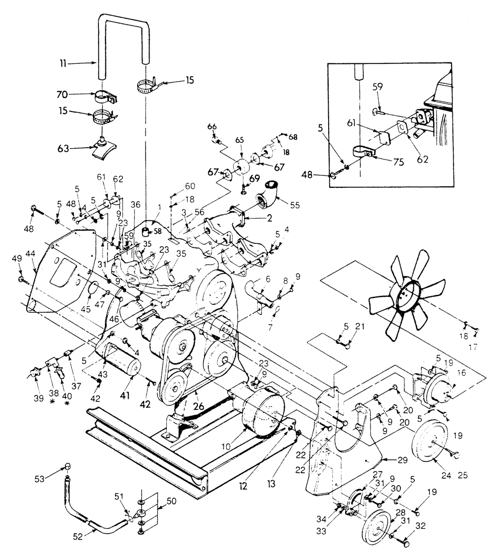 Engine Parts 2 Diagram and Parts List for 9112-6  Generac Generator