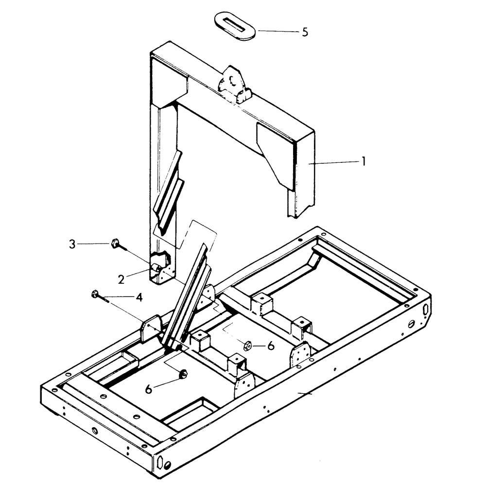 Center Lift Diagram and Parts List for 9399-0  Generac Generator