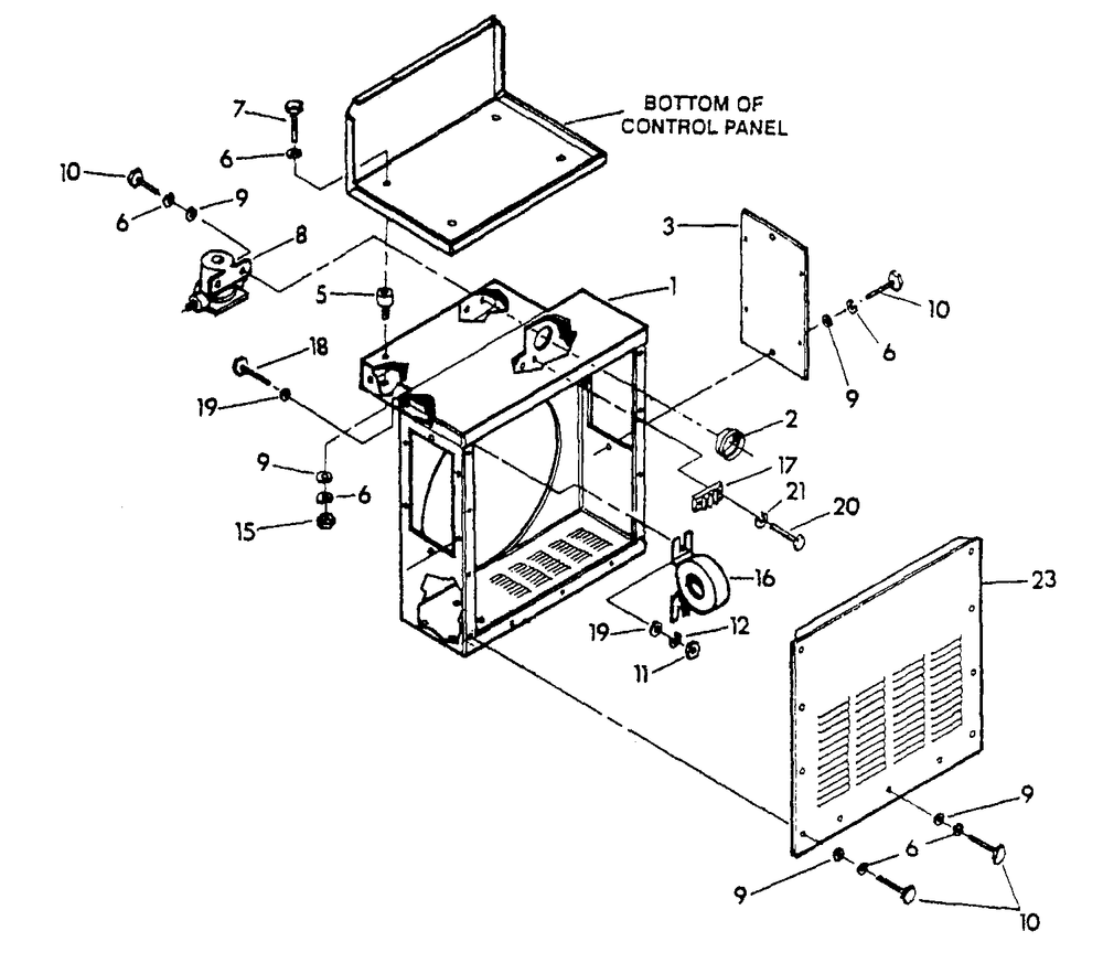 Connection Panel Diagram and Parts List for 0915-3  Generac Generator