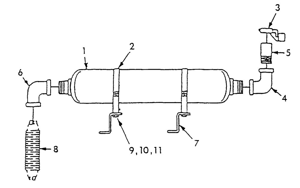 Exhaust Muffler Diagram and Parts List for 9303-6  Generac Generator