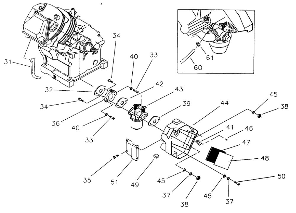 Cabinet Parts 3 Diagram and Parts List for EHF00958  Generac Engine