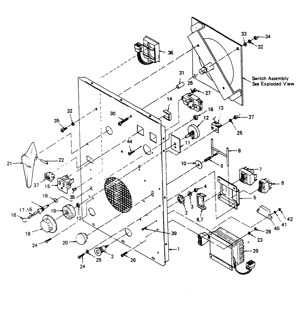 Control Panel Diagram and Parts List for 8341-0  Generac Generator