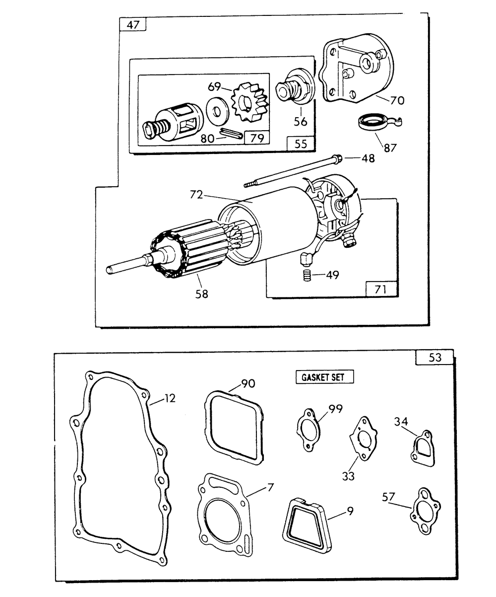 V-Twin Engine (Part 2) Diagram and Parts List for 9010-1  Generac Generator