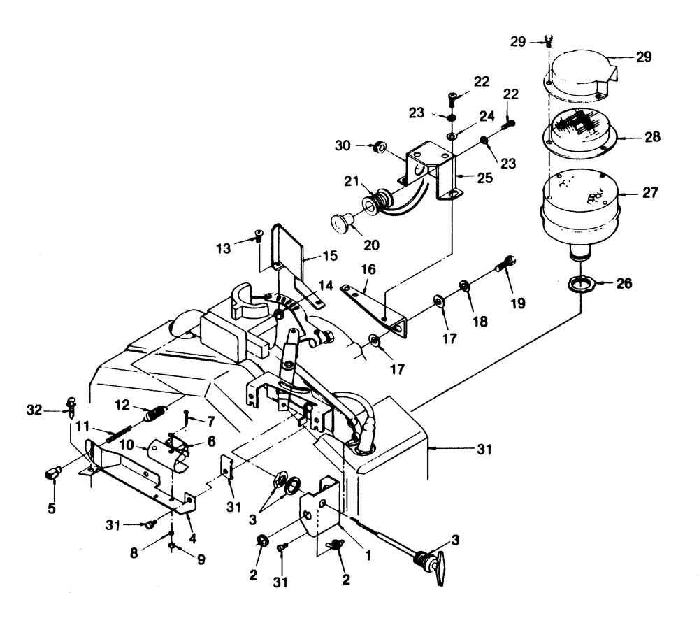 Engine Accessories Diagram and Parts List for 8341-0  Generac Generator