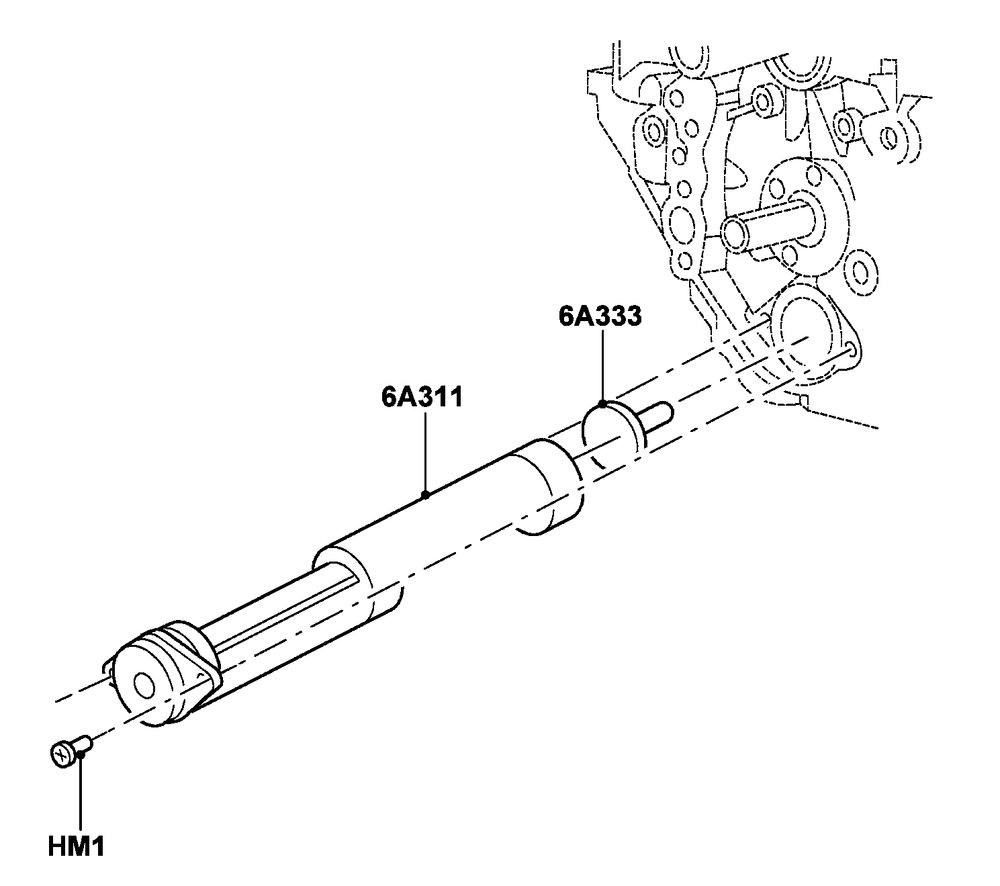 4.2l Gas Engine Balance Shaft Diagram and Parts List for ET04842ANAN (5614613 - 5760317)(2010) Generac Generator