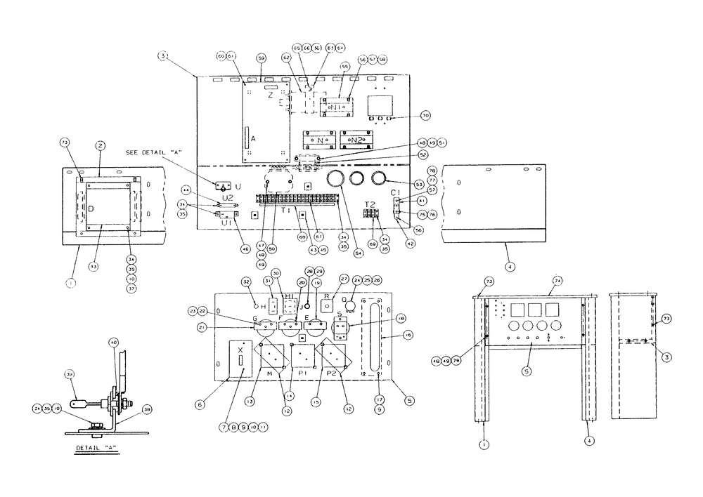 Control Console Diagram and Parts List for 9105-2  Generac Generator